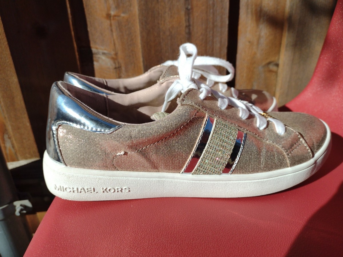 Keaton Metallic Striped Michael Kors Keaton Stripe Sneaker Keaton