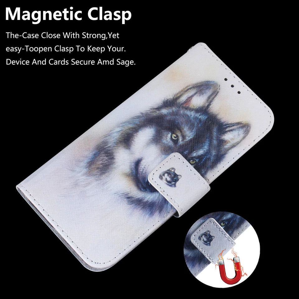 Painted Card Wallet Phone Case For Motorola G200 G62 G73 G32 G22 G71 G51 G50 G62 - Image 3 of 4