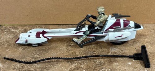 2005 Hasbro Star Wars Rache der Sith Barc Speeder mit Trooper Ripcord Action