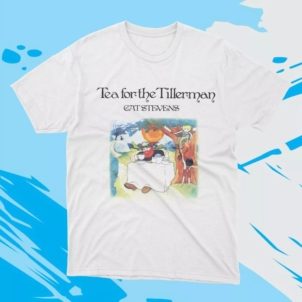 Cat Stevens Tea for Tillerman Music Legend White T Shirt