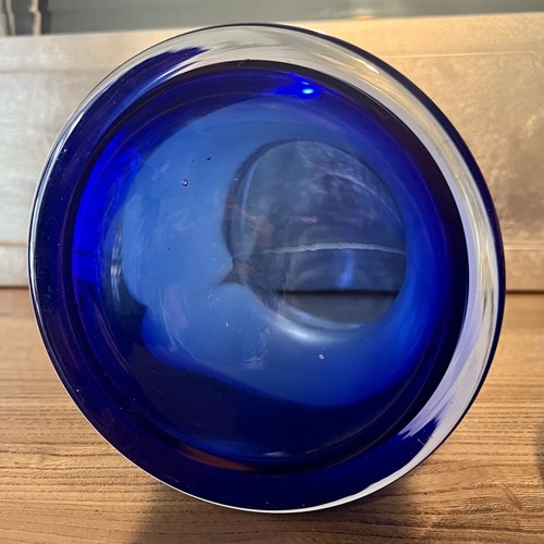 Scarce alicja Poland Hand Made glass Vase, Candle Holder Or Pot, With Lid, 30cm - Picture 8 of 8
