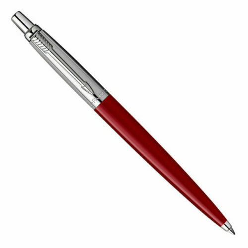 Parker Jotter Standard CT Fine Ball Point Pen BP Red Blue Black Chrome Trim New - Picture 7 of 9