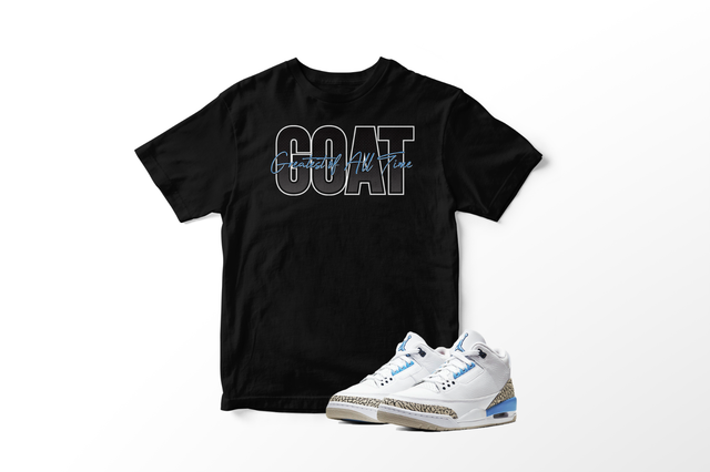 goat jordan 3 unc