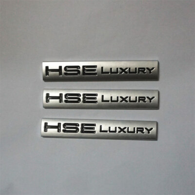3PCS HSE Luxury Matte Silver Metal Sticker Decal Emblem Badge SUV 3D Diesel SDV6