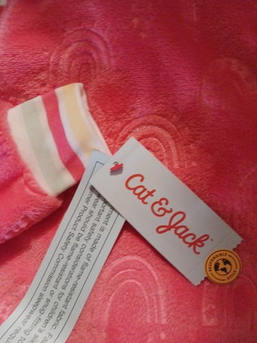 Cat & Jack Pajama Hooded PJ Blanket Sleeper Jumpsuit Union One Piece Medium 7 8 - Picture 8 of 12