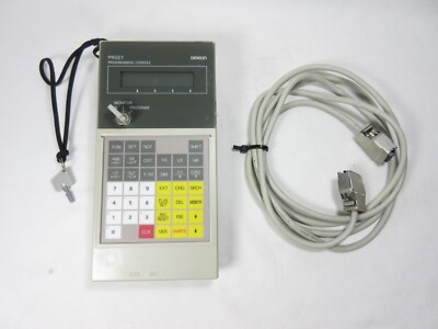 Omron, SYSMAC, PRO27, Programmer and Cable, C200H-PRO27-E, Good Condition
