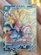 Dragon Ball Super Masters CCG MIRACULOUS FIGHTER SS3 GOGETA BT5-120 SCR Revision