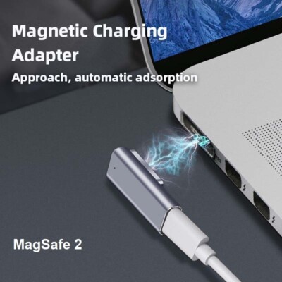 USB C-Adapter MagSafe 2 | Kompatibel Mit Book Pro/Laptop/Switch-USB-PD-Typ C