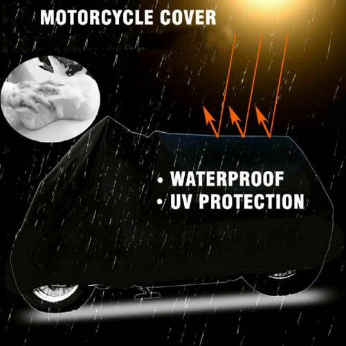 Motorcycles Waterproof Cover UV Sun Rain Dust Protector for Honda CB400 CBR250 - Foto 2 di 9
