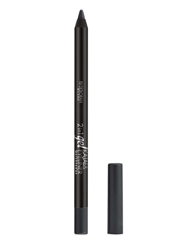 DEBORAH MATITA OCCHI GEL 2IN1 KAJAL E EYELINER WATERPROOF 02 grey impeccabile - Foto 3 di 4