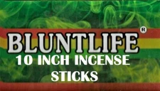 SINGLE PACK BLUNTLIFE 10" HAND DIPPED INCENSE - 12 STICKS PER PACK - MADE IN USA
