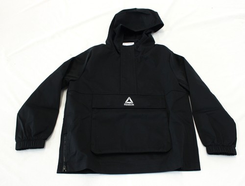 Reebok Boy's Striker 2.0 Cargo Pocket Half Zip Hoodie CG2 Black Small NWT