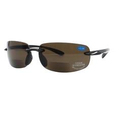 Bifocal Magnification Lens Sunglasses Rimless Rectangular Fashion UV400