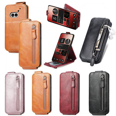 For Nothing Phone (2a), Luxury UP-Down Vertical Leather Wallet Case Card Cover
