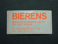 Vignette magasin de Peintures Bierens la Hague Sluitzegel Verfwinkel Den Haag