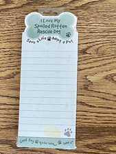 Rescue Dog Magnetic List Pad BRAND NEW sealed in orig. pkg. 