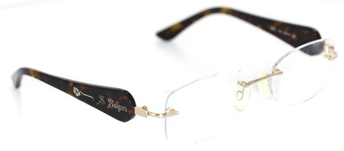 BVLGARI 2081 278 Brille Braun gemustert/ Gold glasses Damenbrille FASSUNG - Bild 2 von 6