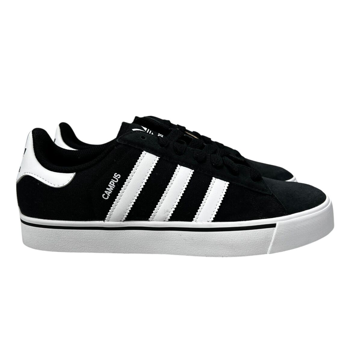 Adidas Originals Campus Vulc J Core Black White Shoes IH8038 Adidas Originals Campus Vulc J Core Black White Shoes IH8038