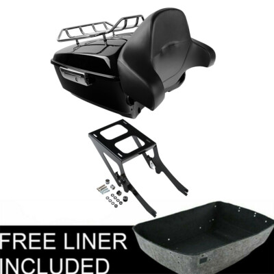 King Trunk Pad Mount Rack Fit For Harley Softail Deluxe Heritage Classic 18-Up