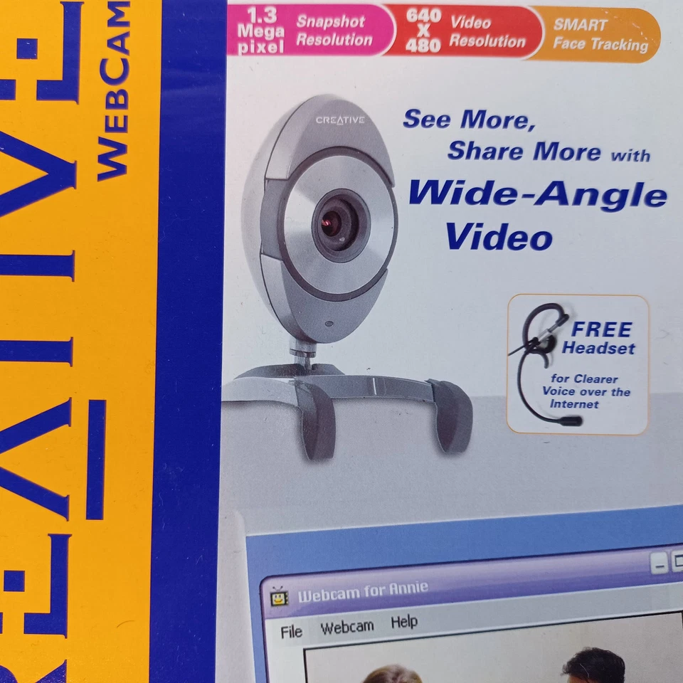 CREATIVE Live! Cámara web ultra gran angular con auriculares Foto 2 de 4