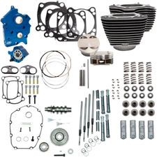 S&S Cycle Water Cooled 128" Power Pack GearDrive with Highlight Fins 310-1102A