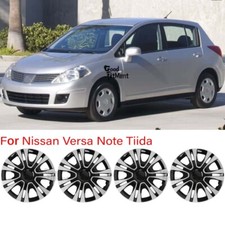 For Nissan Versa Note Tiida 4x 15" Tire Hub Caps Wheel Cover For R15 Rim Snap-On