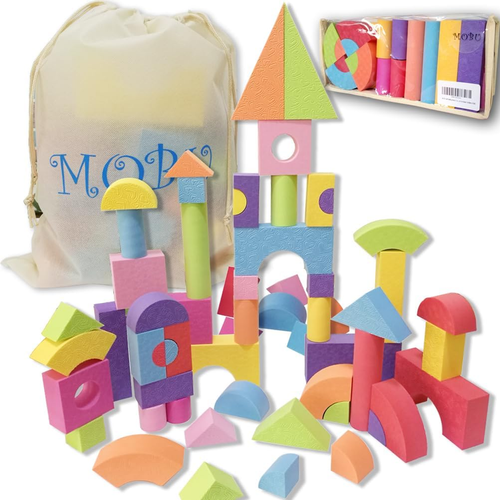 50Pcs Foam Building Blocks for Toddlers Educational Soft Building Block for Kids - Picture 2 of 9