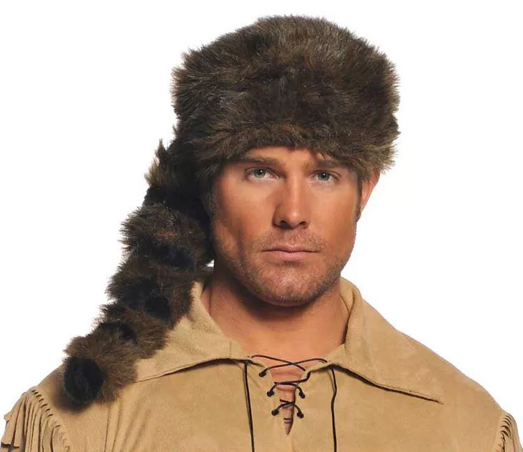 FRONTIER HAT DAVEY DAVY CROCKETT PIONEER DANIEL BOONE COSTUME CAP