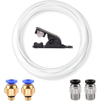 3D Drucker PTFE Schlauch Set 10m Weiß kompatibel mit Bambu Lab Creality Ender 3