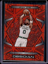 2024-25 Panini Obsidian Jayson Tatum Electric Etch Orange Flood #/125 Celtics