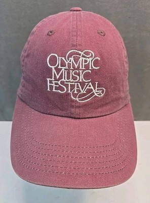 Olympic Music Festival hat embroidered strap back relax fit WA band concert cap