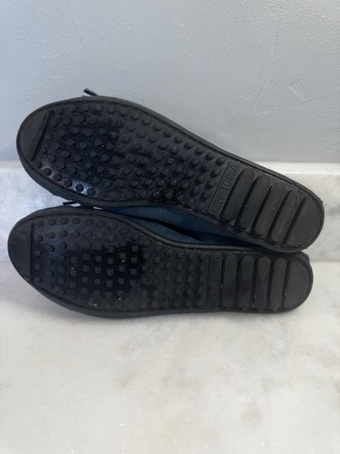 Mocasines de suela dura Minnetonka con flecos Kilty - gamuza azul marino - para mujer talla 8,5 - Imagen 6 de 11