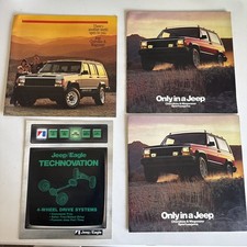 1985 1986 Jeep Cherokee Wagoneer Dealer Sales Brochures D21