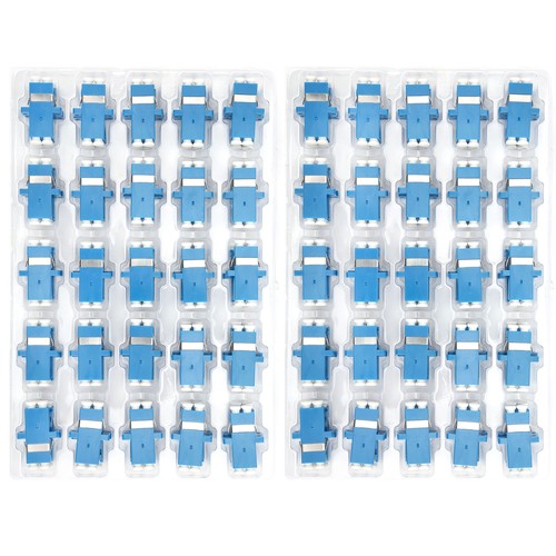 `50Pcs Fiber Optic Coupler LCLC UPC Duplex Connector Adapter Industrial Supplies - Photo 4/12