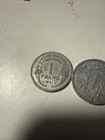 4-1941-43  World War 1& 2  Francs Coin Nazi Occupied France — photo 2