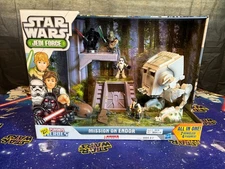 STAR WARS Jedi Force MISSION ON ENDOR 2 Vehicles 4 Guys PLAYSKOOL HEROES Hasbro!