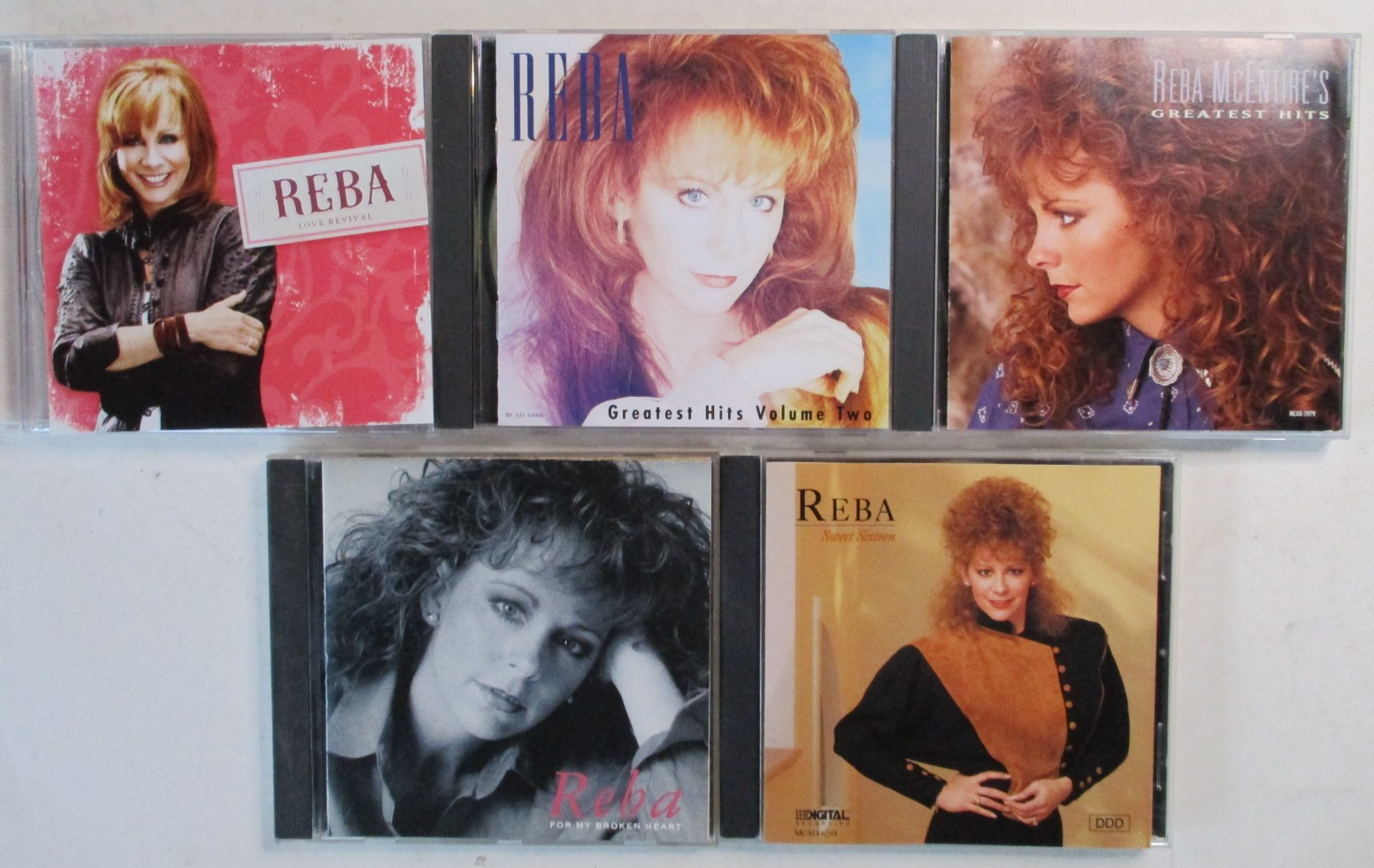 Reba McEntire CD Lot (5) Greatest Hits 1 & 2 / Love Revival / Sweet 16 ...
