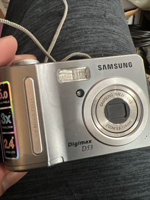  Samsung Digimax D53 5.0MP Compact Digital Camera - UNTESTED