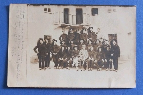 1910 Cernusco Lombardore (Lecco) - reparto Bersaglieri (fotografica)