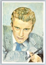 Kirk Douglas 4x6 Continental Postcard by Amber Postcards 5 of 12 Series Unused