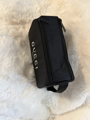 GUCCI ブラック ナイロン ポーチバニティ Gucci Beauty Travel Toilette Bag Makeup Pouch/Cosmetic/Shave Bag