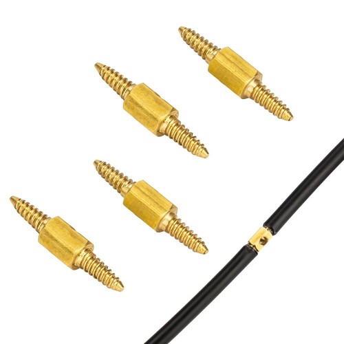 Copper Bike Brake Hose Connector Set 6Pcs for Easy Routing Installation - Picture 2 of 7