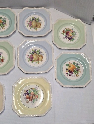 Lot Of 10 Vintage Johnson Bros - Square Plates -Made in England Mint NEW (READ) - Picture 3 of 5