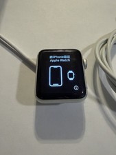 Apple Watch Series 3 38mm GPS Silver Aluminum Case Black SS Band