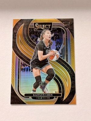 2025 Panini Select WNBA Kaitlyn Chen Premier Level Rookie Gold #4/10 RC #104