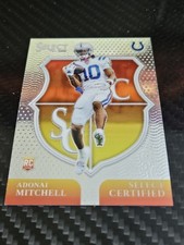 2024 Panini Select Adonai Mitchell #18 Select Certified (RC) Indianapolis Colts