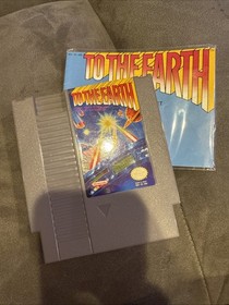 To The Earth Nintendo NES Game & Manual Tested ! 