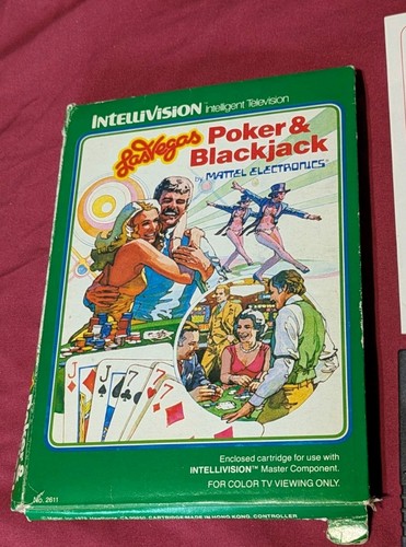 Intellevision Las Vegas Poker and Blackjack Completo En Caja **No Probado** - Imagen 4 de 16