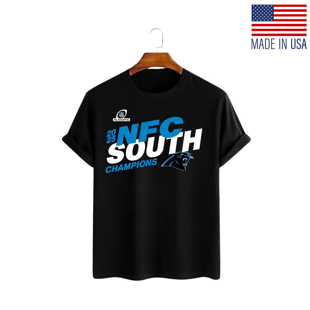 2025 NFC South Division Champions Carolina Panthers Fan T-Shirt