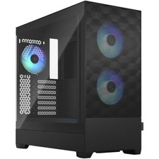 Fractal Design Pop Air RGB Clear Tempered Glass ATX Mid-Tower Computer Case, Bla